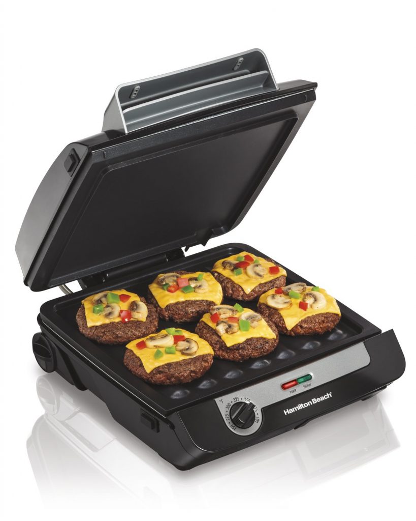 Hamilton Beach 3in1 Indoor Grill and Electric Griddle Combo and Bacon