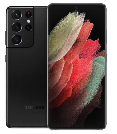 SAMSUNG Galaxy S21 Ultra G998U 5G | Fully Unlocked Android Smartphone | US Version 5G Smartphone | Pro-Grade Camera, 8K Video, 108MP High Resolution | 128GB – Phantom Black (Renewed)